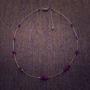 Red gems necklace